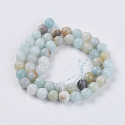 Natural Flower Amazonite Beads X-G-H1431-2-1