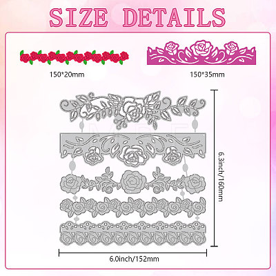 Carbon Steel Cutting Dies Stencils DIY-WH0309-1797-1