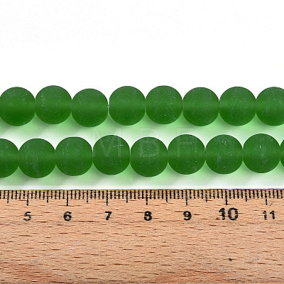 Transparent Glass Beads Strands GLAA-T032-T10mm-MD07-1