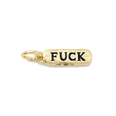 Brass Enamel Charms KK-P338-01G-F01-1