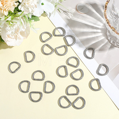 304 Stainless Steel D Rings STAS-CP0001-05A-1