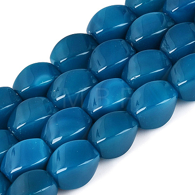Dyed & Heated Natural Agate Beads Strands G-N359-14A-02-1
