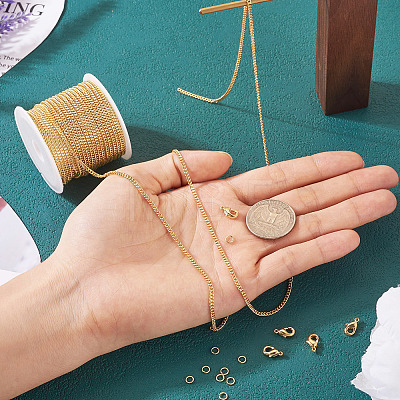 DIY Chain Bracelet Necklace Making Kit DIY-TA0005-26-1