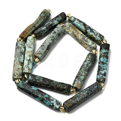 Natural African Turquoise(Jasper) Beads Strands G-D353-A09-1
