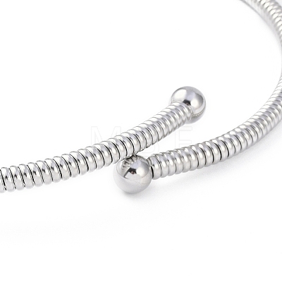 Ion Plating(IP) 304 Stainless Steel Elasticity Necklaces NJEW-S433-01P-1