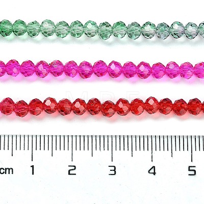 Transparent Painted Glass Beads Strands X-DGLA-A034-T3mm-A24-1