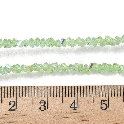 Electroplate Transparent Glass Beads Strands EGLA-P061-04C-AB19-1