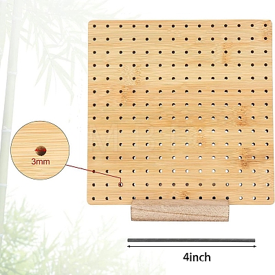 Square Bamboo Crochet Blocking Board for Handmade DIY Knitting & Crochet PW-WG04E2A-03-1