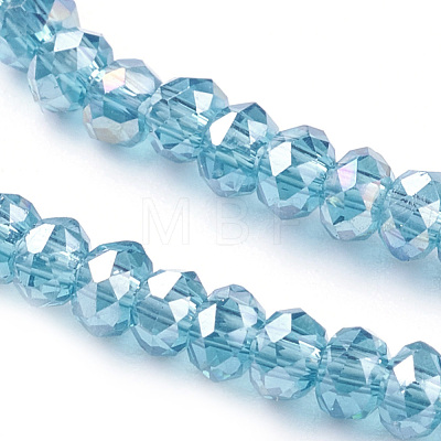 Electroplate Glass Beads Strands EGLA-R048-2mm-M-1