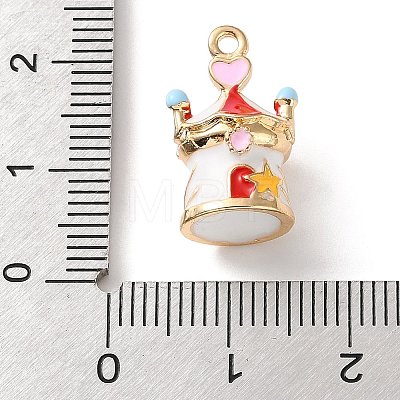 Alloy Enamel Pendants AL-CBA02ED-01G-A-1