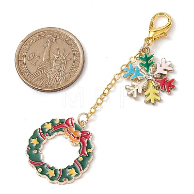 Christmas Theme Alloy Enamel Keychian KEYC-JKC00923-1