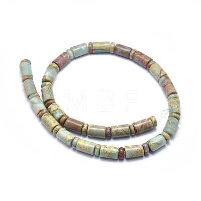 Natural Aqua Terra Jasper Beads Strands G-I213-03A-1