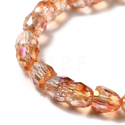 Electroplate Transparent Glass Beads Strand GLAA-G088-05-1