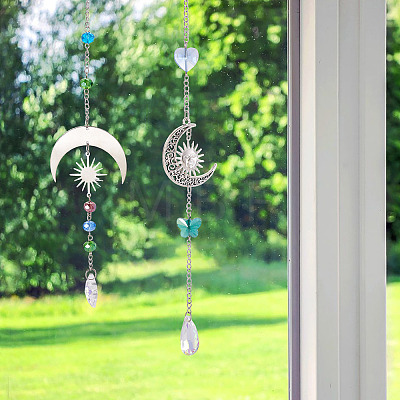 DIY Star Moon Suncatcher Making Kits DIY-TA0013-80-1