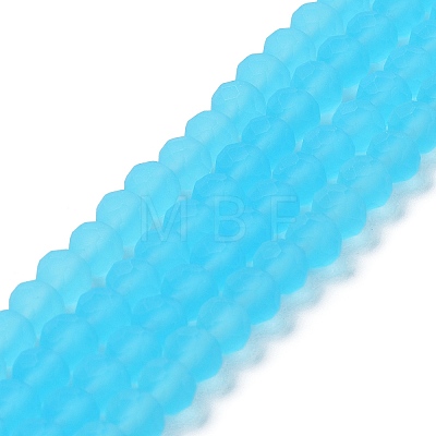 Transparent Glass Beads Strands EGLA-A044-T8mm-MD08-1