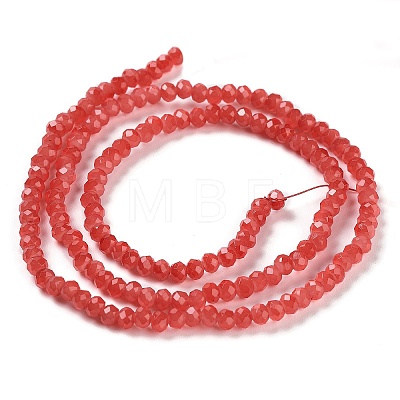 Baking Painted Imitation Jade Glass Bead Strands DGLA-A034-J2MM-A32-1