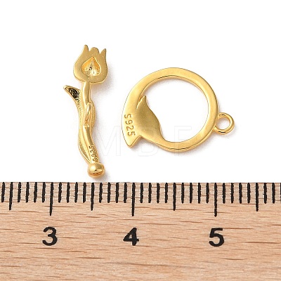 925 Sterling Silver Toggle Clasps STER-D005-08G-1