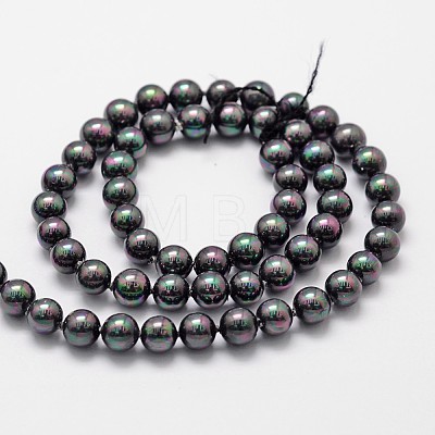 Shell Pearl Bead Strands X-BSHE-L025-05-6mm-1