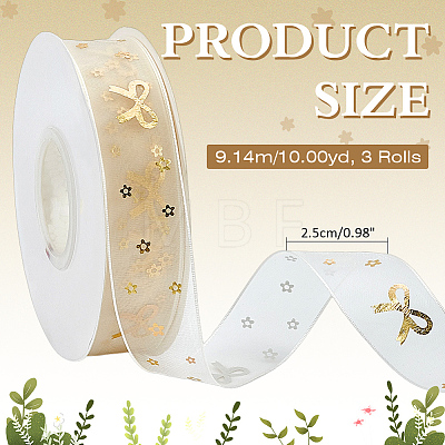 Polyester Ribbons OCOR-WH0120-45B-1