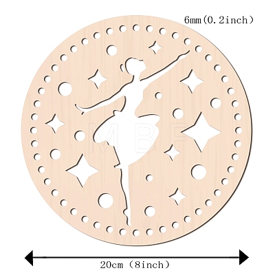 Basswood Basket Bottoms WOOD-WH0111-034-1