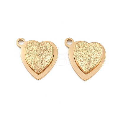 Valentine's Day 304 Stainless Steel Charms SA-H001-03G-1