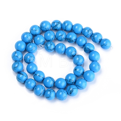 Synthetic Turquoise Beads Strand TURQ-H063-8mm-03-1