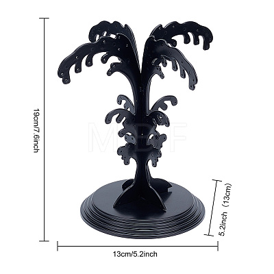 Spray Shaped Plastic Earring Display Trees EDIS-WH0016-037-1