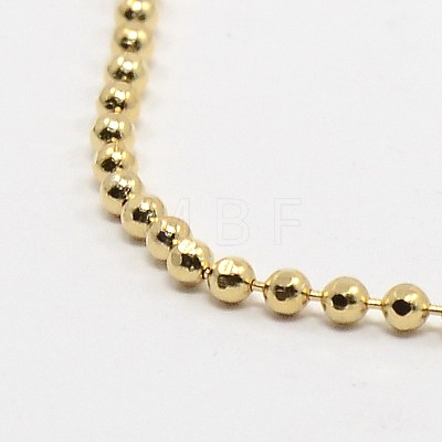 Faceted Brass Ball Chains CHC-C002-1.5mm-LG-1