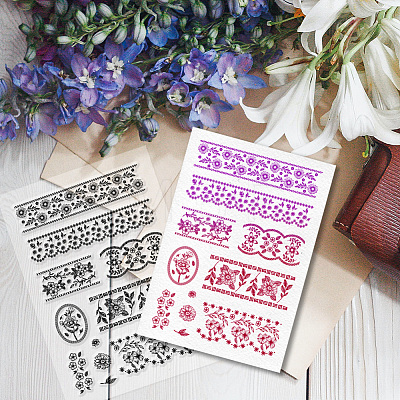 Custom PVC Plastic Clear Stamps DIY-WH0618-0063-1