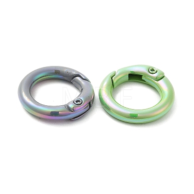 Spray Painted Alloy Spring Gate Ring X-PALLOY-H131-10-1