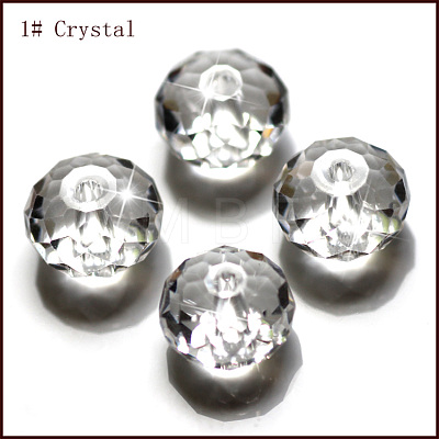 Imitation Austrian Crystal Beads SWAR-F068-6x8mm-01-1