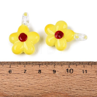 Handmade Lampwork Pendants LAMP-Q039-21B-1