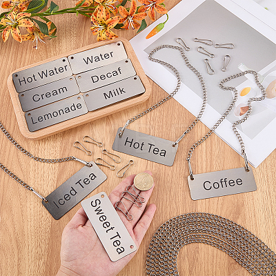 10Pcs 1Bag 304 Stainless Steel Pendants STAS-FG0001-11-1