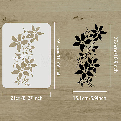 Large Plastic Reusable Drawing Painting Stencils Templates DIY-WH0202-410-1