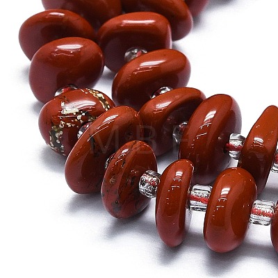 Natural Red Jasper Beads Strands G-K245-H06-01-1