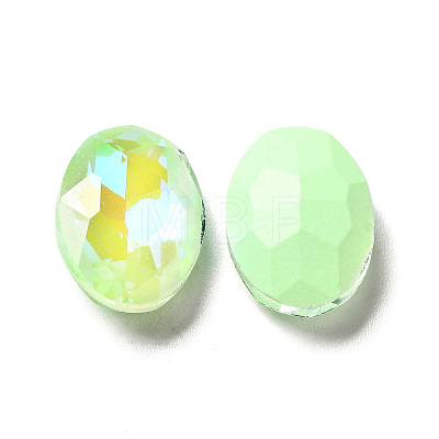 Mocha Fluorescent Style Glass Rhinestone Cabochons X-GGLA-M005-01A-214MK-1