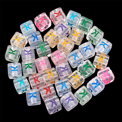 50Pcs Acrylic European Beads MACR-TADJ0001-13K-1
