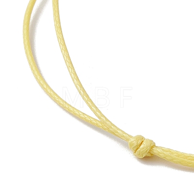 Waxed Polyester Braided Bead Bracelets BJEW-JB11105-1