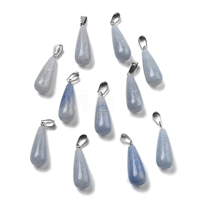 Natural Blue Aventurine Pendants G-T081-36-1