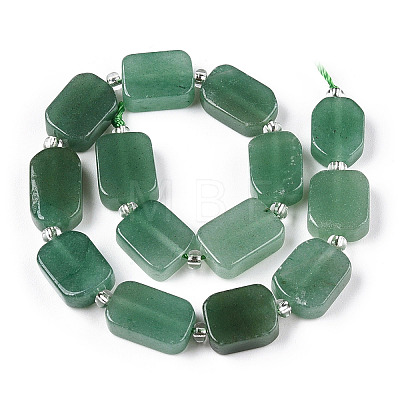 Natural Green Aventurine Beads Strands G-C098-A25-01-1
