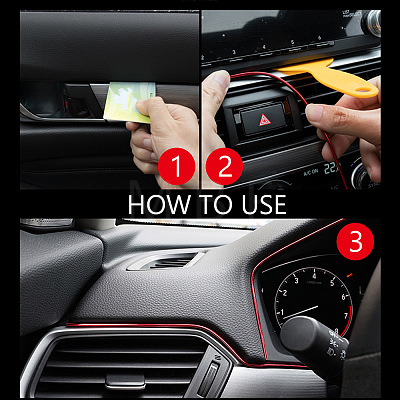 Gorgecraft Car Interior Moulding Trim AJEW-GF0001-57A-1