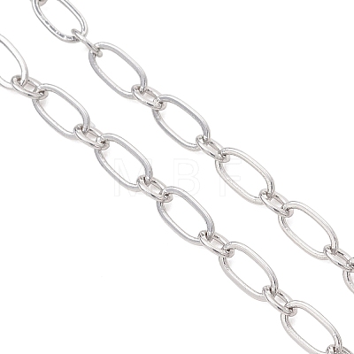 3.5MM Brass Oval Link Chain Bracelets Making AJEW-JB01492-1