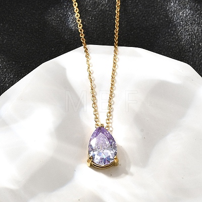 304 Stainless Steel Necklaces NJEW-R022-01G-06-1