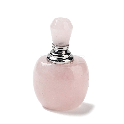 Natural Rose Quartz Dropper Bottles DJEW-K024-01P-05-1