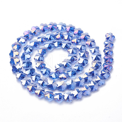 Electroplate Glass Beads EGLA-Q091-14mm-C08-1