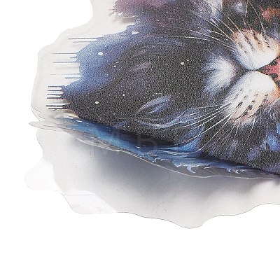20Pcs Moonlit Cat Waterproof PET Self-Adhesive Decorative Stickers DIY-M053-04C-1