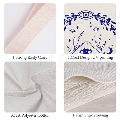 Foldable Canvas Cloth Pouches ABAG-WH0033-019-1