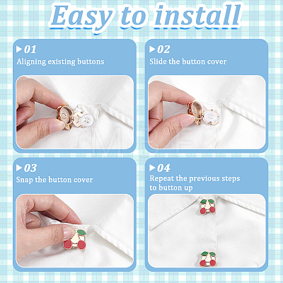 6Pcs Zinc Alloy Cufflinks BUTT-ME0001-53-1