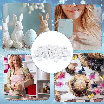 Resin Cabochons RESI-WH0001-28-1
