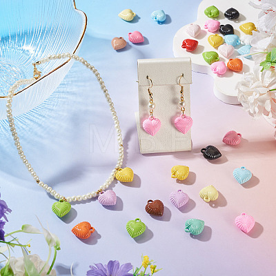 50Pcs Baking Paint Acrylic Pendants OACR-TA0004-83A-1